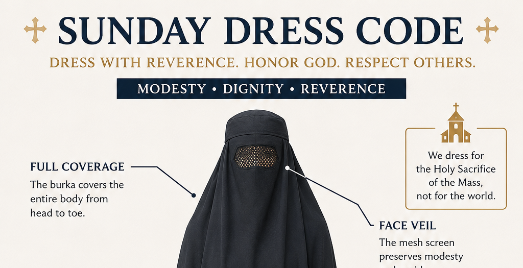 Burkas Mandated at Traditional Parish